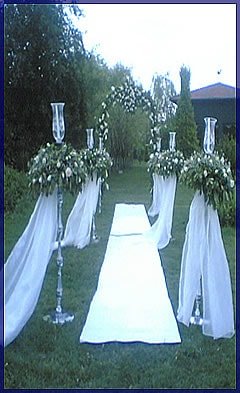 düğün mekanı süsleme giriş yolu